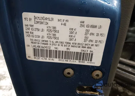 2006 Jeep Liberty Sport z USA, uszkodzony, nr VIN 1J4GL48K16W249152